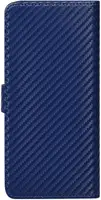 Чехол-книжка TOTO Book Carbon Fiber Universal Cover 5,5-5,7" Navy Blue