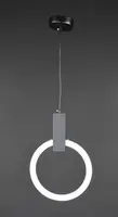 Люстра светодиодная подвесная LED светильник для квартиры на потолок лэд 27587 Черный 40-180х10х25 см.