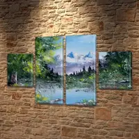 Картина модульная, на Холсте нат., 80x130 см, (40x30-2/80х30-2)