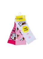 Носки детские демисезонные для девочки с тормозками GABBI NSD-1002 размер 10-12 (комп.3 пары)(91002)