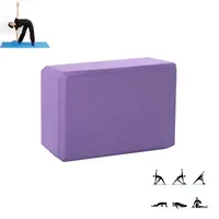 Блок Dobetters LS Purple для фітнесу йоги цегла опорний йога-блок кубик для вправ 23*15*7.5 см