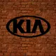 Настенный декоративный логотип из дерева KIA