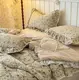 Постельное белье евро с летним одеялом и с рюшами из мако-сатина Mency Print 3 21233