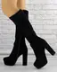 Женские сапоги на каблуке Fashion Anita 1272 36 размер 23,5 см Черный