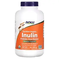 Натуральная добавка NOW Certified Organic Inulin, 454 грамм