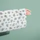 Ткань шифон принт троянда молоко зелений