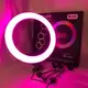 Кольцевая LED лампа RGB MJ45 Ring 45 см адаптер со встроенным кабелем, держатели для телефона, пульт