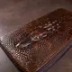 Мужской клатч с силуэтом каймана 20235 Vintage Коричневый