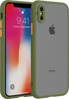Чехол для iPhone XS Max - Goospery Matte Case, Green (Камера закрытая)