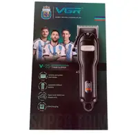 Акумуляторна машинка для стрижки VGR V-251 з 4 насадками LED
