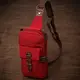 Стильная плечевая сумка для мужчин из плотного текстиля Vintage 22189 Бордовый