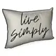 Подушка интерьерная с мешковины Live simply 45x32 см (43PHB_CASA004)