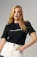 Женская футболка с надписью Miu Miu - черный цвет, S