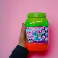 Слайм-антистрес "Lovin: Big slime", зелений+рожевий