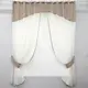 Кухонный комплект, (300х170см.) шторки с ламбрекеном. Цвет молочный со светлым какао. Код 084к 59-713