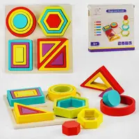Деревянная логическая игра “Геометрический 
конструктор” (С 48727)