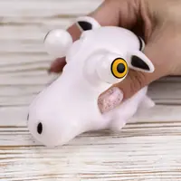 Игрушка антистресс Пучеглазик Зебра (белая)