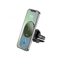 Беспроводное зарядное устройство-автодержатель Hoco CA91 Magic magnetic 5W-15W, Grey (753465)
