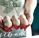 Подставка для яиц на 6 ячеек Пасха 6749 3.2х9.5х14.5 см красная