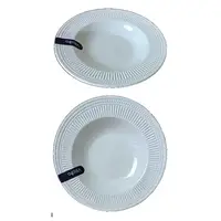 Тарелка глубокая Vittora Венера VT-P-1220VE 22 см белая