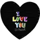 Подушка сердце 3D I love you so much 40х40х7,5 см (3DPS_WOL046)