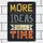 Табличка металева More ideas than time 26х18,5 см (MET_20J079_SER)