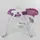 Стульчик для кормления "Toti W-62005". Pink and White (96503)