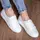Кеды женские Fashion Amber 3116 40 размер 25,5 см Белый