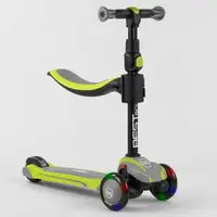 Самокат трехколесный Best Scooter (JS-20815)колеса 
PU со светом