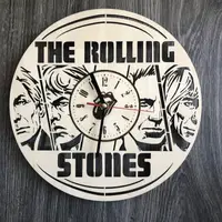 Концептуальные настенные часы в интерьер «The Rolling Stones»