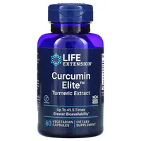 Натуральная добавка Life Extension Curcumin Elite, 60 вегакапсул