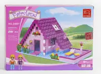 Конструктор AUSINI "Fairyland" 281 деталь, домик. Violet (123429)