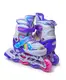Раздвижные ролики Scale Sports размер 30-33 (светящиеся колеса). Rainbow Violet (1055132332)