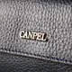 Современный мужской клатч из натуральной зернистой кожи CANPELLINI 21558 Синий