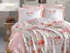 Постельное белье с летним покрывалом + парфюм Istanbul 220×240 Jardin parfum Kirmizi