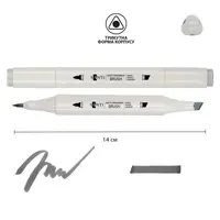 Маркер двосторонній акварельний Santi sketch SM-32 390573 сірий