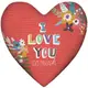Подушка сердце I love you so much 37x37 см (4PS_WOL047)