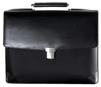 Деловой портфель из кожи и нейлона Fouquet NBC-1002M черный