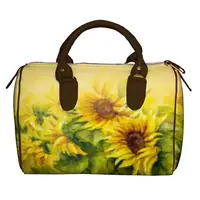 Сумка бочонок Barrel Подсолнухи 28x18x17 см (SB_14M105_TBR)
