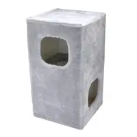 Будка дряпка для котов Пентхаус серая 62*33*33 см