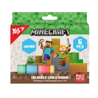 Мел цветной круглый Yes Minecraft 400558 6 цветов