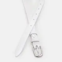 Жіночий ремінь шкіряний Borsa Leather 100v1genw55-white