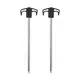 Колышки металлические Naturehike NH21YW133, 25 см, черные 2 шт.