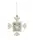 Елочная игрушка Alessi Le Palle Quadrate Snowray 10х6х10,2 см