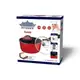 Ковш со стеклянной крышкой Peterhof PH-15815-16-red 1.25 л 16 см