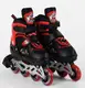 Роликовые коньки Best Roller (30-33) PU колёса, свет на переднем колесе, в сумке Red/Black (98927)