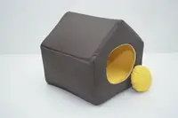Домик для котов и собак Акварель коричневый