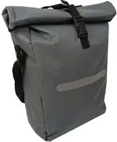 Велосипедна сумка на багажник з дощовиком 22L Bikemate сіра
