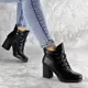 Ботильоны женские Fashion Lina 2316 40 размер 25,5 см Черный