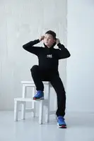 Підлітковий теплий костюм худі та джогери для хлопця Gbi Teens Чорний р.140 (13769)